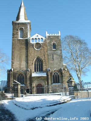 Snow Scene at Dunfermline Abbey